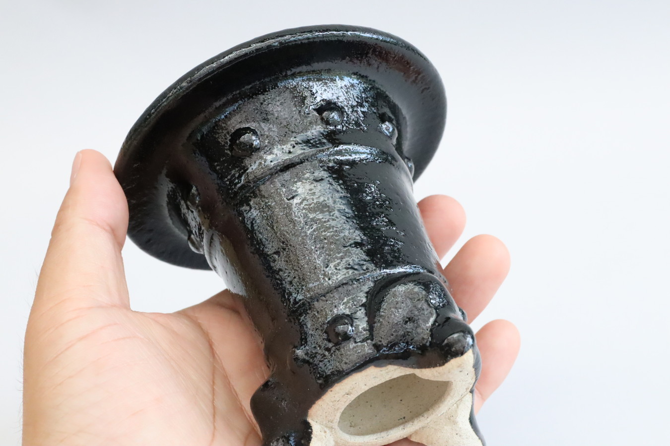2367,黒太鼓胴  外径約10.7cm【希望価格25,000円】作よい　新古？中古？