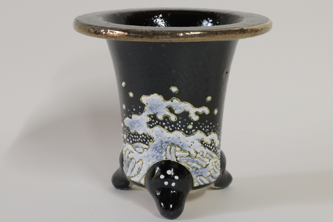 2319,波濤 外径約10.5cm　亘サイン